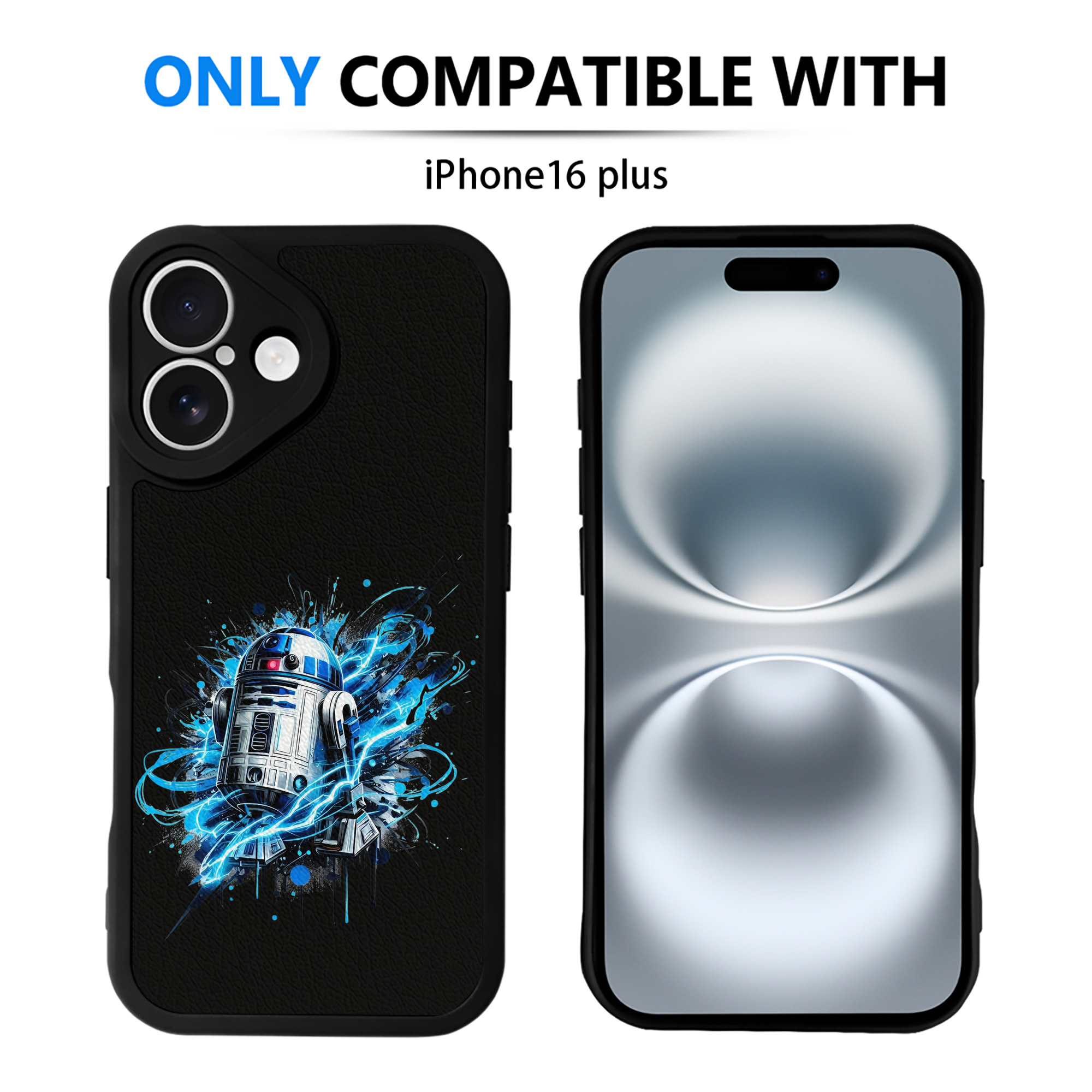（画像用） スター・ウォーズ Star Wars 【iPhone 16シリーズ対応】シリコンスマホケース（レザー調） 材質：シリコン